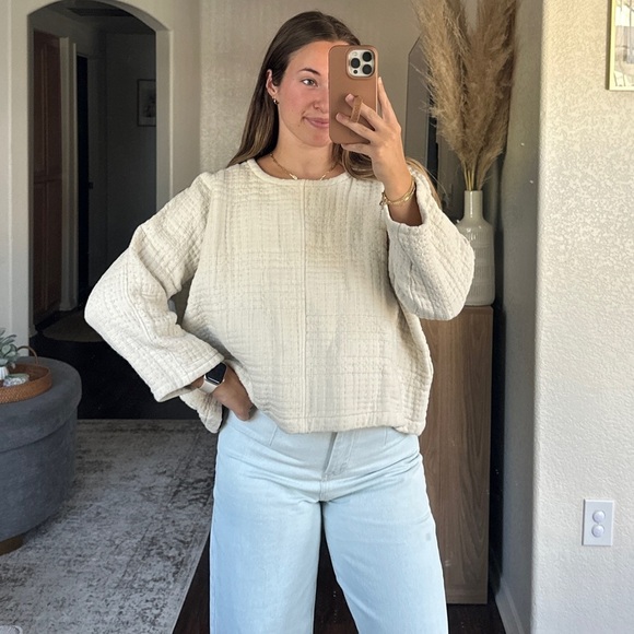 Eli & Barry Sweaters - Eli & Barry Quilted Cotton Pullover